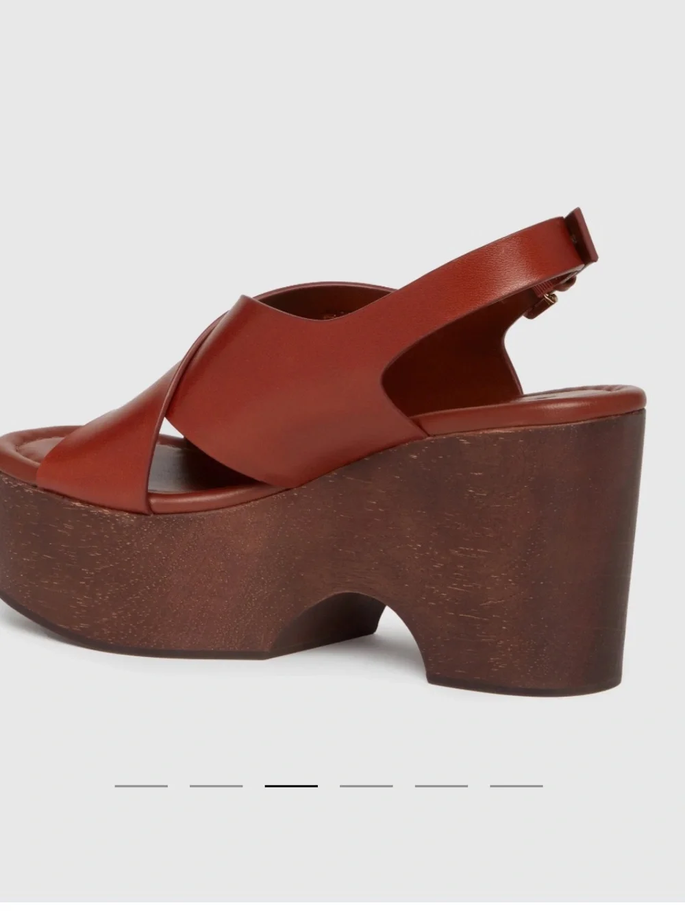 PAIGE Tan Brown Leather Platform Sandals